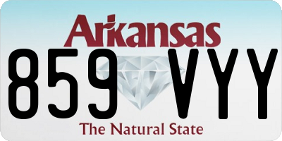 AR license plate 859VYY