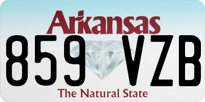 AR license plate 859VZB