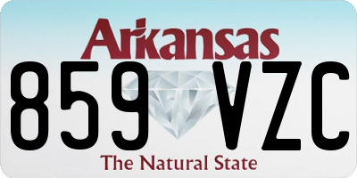 AR license plate 859VZC