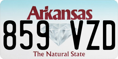 AR license plate 859VZD