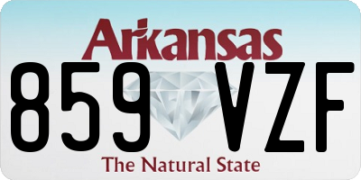 AR license plate 859VZF