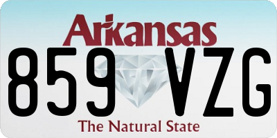 AR license plate 859VZG