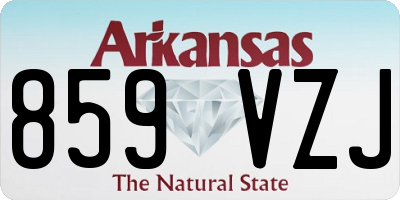 AR license plate 859VZJ