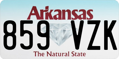 AR license plate 859VZK