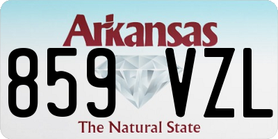 AR license plate 859VZL