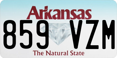 AR license plate 859VZM