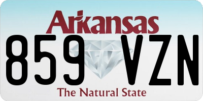 AR license plate 859VZN