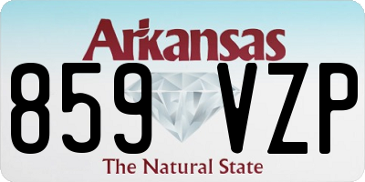 AR license plate 859VZP