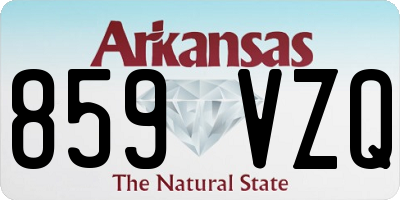 AR license plate 859VZQ