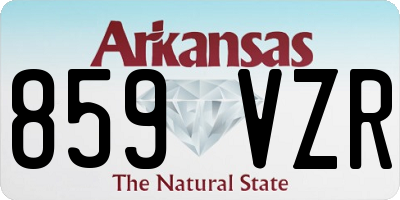 AR license plate 859VZR