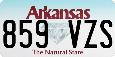 AR license plate 859VZS