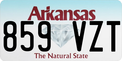 AR license plate 859VZT