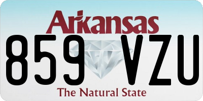 AR license plate 859VZU