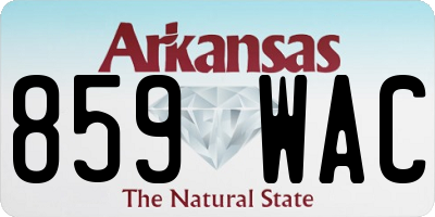 AR license plate 859WAC
