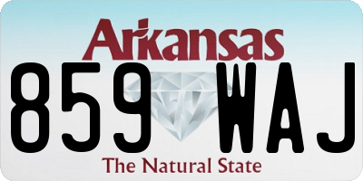 AR license plate 859WAJ