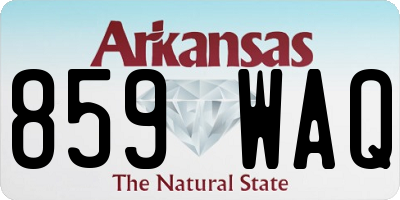 AR license plate 859WAQ