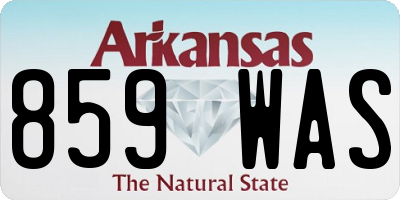 AR license plate 859WAS