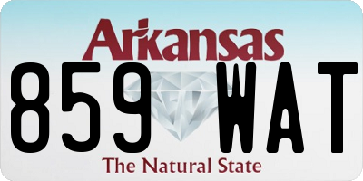 AR license plate 859WAT