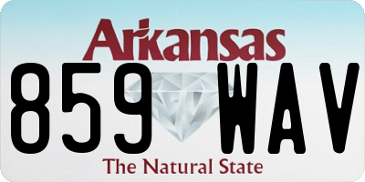 AR license plate 859WAV