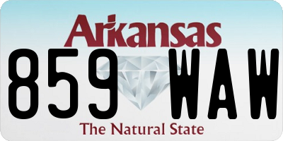 AR license plate 859WAW