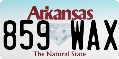 AR license plate 859WAX
