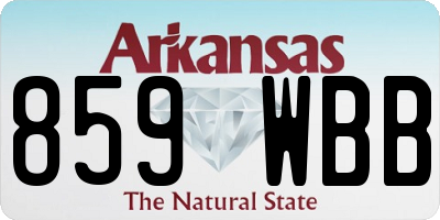 AR license plate 859WBB