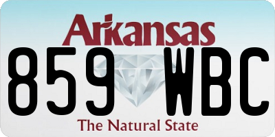 AR license plate 859WBC