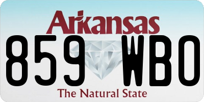 AR license plate 859WBO