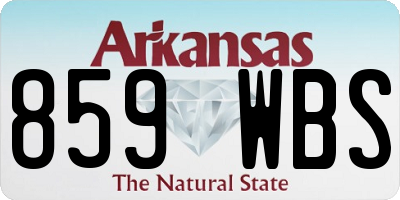 AR license plate 859WBS