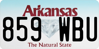 AR license plate 859WBU