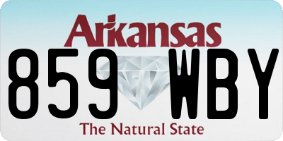 AR license plate 859WBY