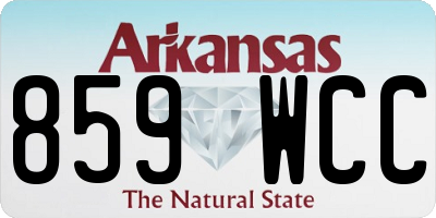 AR license plate 859WCC
