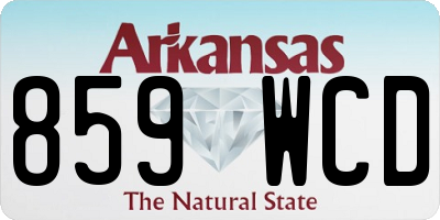 AR license plate 859WCD