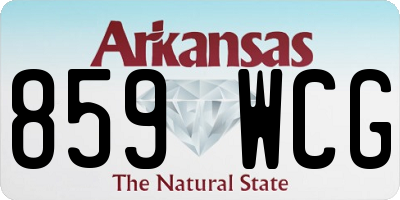 AR license plate 859WCG