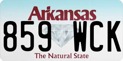 AR license plate 859WCK