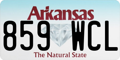 AR license plate 859WCL