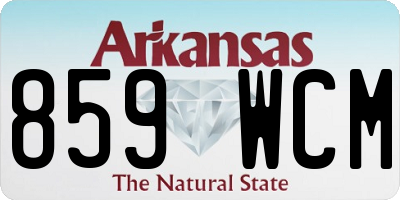AR license plate 859WCM