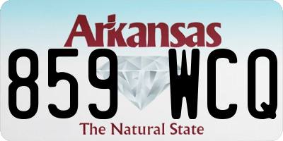 AR license plate 859WCQ