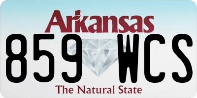 AR license plate 859WCS