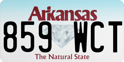 AR license plate 859WCT