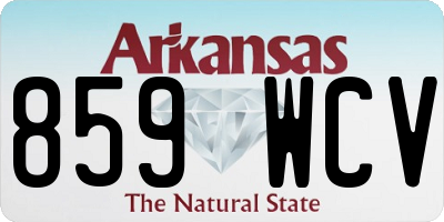 AR license plate 859WCV