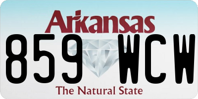 AR license plate 859WCW