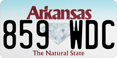 AR license plate 859WDC