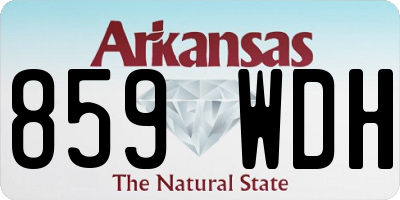AR license plate 859WDH