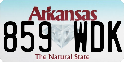 AR license plate 859WDK