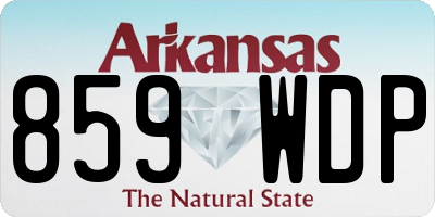 AR license plate 859WDP
