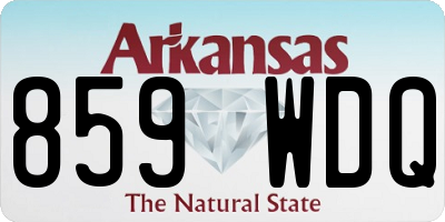 AR license plate 859WDQ