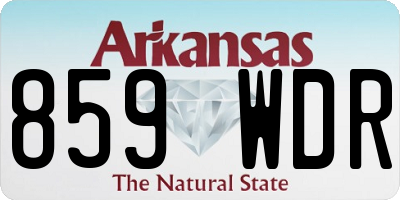 AR license plate 859WDR