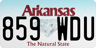 AR license plate 859WDU
