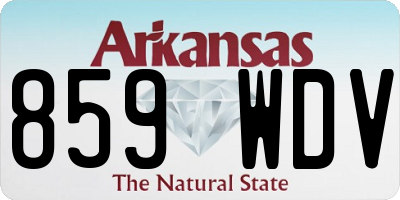 AR license plate 859WDV